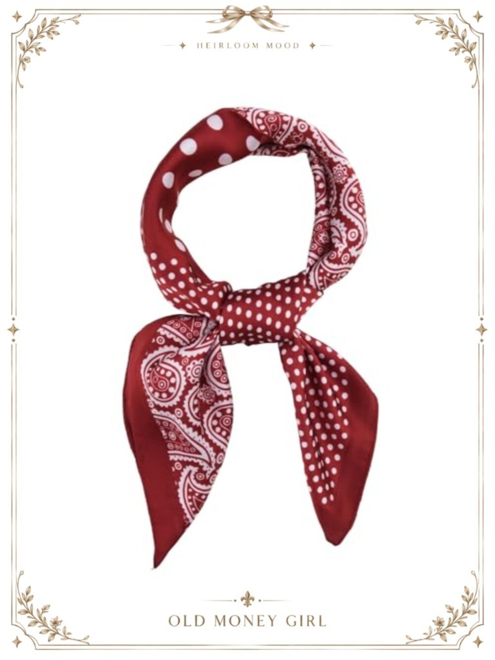 Silk Bandana Scarf Headband Wrap for Women Retro Boho Hair Accessory